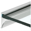 Glasplattenprofile aus Aluminium für 10 mm Glas.