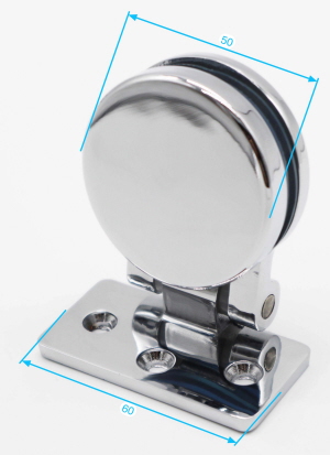 Glastürscharnier für Glastüren oder Glasvitrinen von 6 mm bis 8 mm Glas .